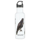 Fles - Peregrine Falcon and Family Name (Voorkant)