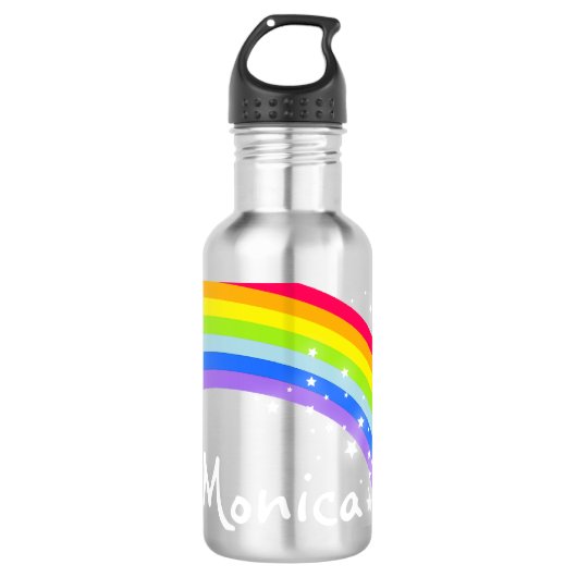 Fles regenboog rode kids drinkfles (Voorkant)