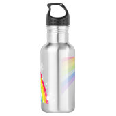 Fles regenboog rode kids drinkfles (Achterkant)