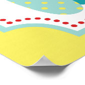 Fles Ring Toss Sign for Carnival Circus Birthday Poster (Hoek)