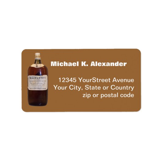  fles Scotch Whiskey Etiket (Voorkant)