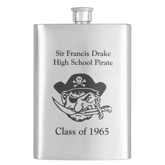 Fles Sir Francis Drake High School Personaliseer Flacon (Voorkant)