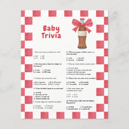 Fles soda - Baby Trivia | Baby Shower Spel