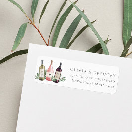 Fles Trio Botanical Return Address Etiket