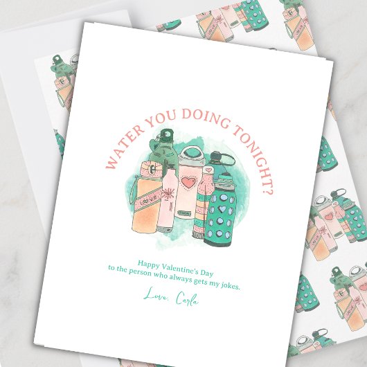 Fles Valentijnsdag Holiday Kaart