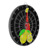 Fles van bier en leemons dartbord (Voorkant Links)