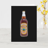 Fles van bruine Ale Kaart (Gele Bloem)