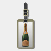 FLES VAN CHAMPAGNE BAGAGELABEL (Voorkant verticaal)