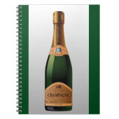 FLES VAN CHAMPAGNE NOTITIEBOEK (Voorkant)