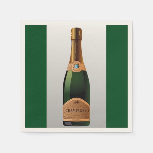 FLES VAN CHAMPAGNE SERVETTEN (Voorkant)