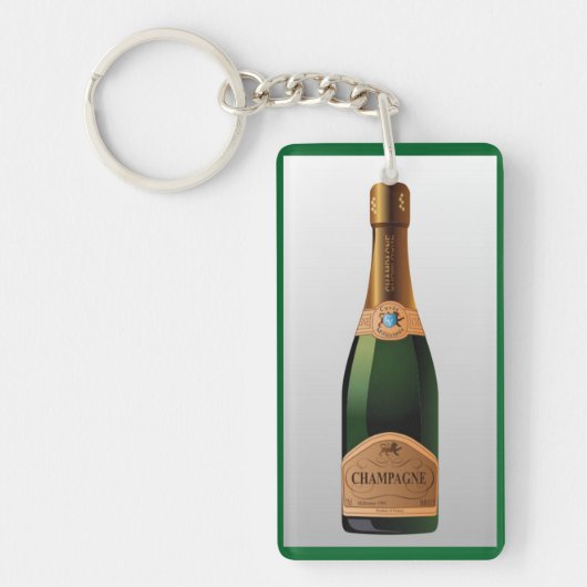 FLES VAN CHAMPAGNE SLEUTELHANGER (Voorkant)