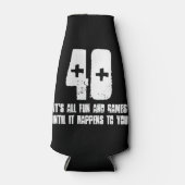 Fles van de 40e verjaardag flesjeskoeler (Voorkant)