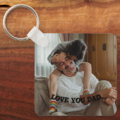 Fles van de Liefde van je vader < gepersonaliseerd Sleutelhanger (Voorkant)