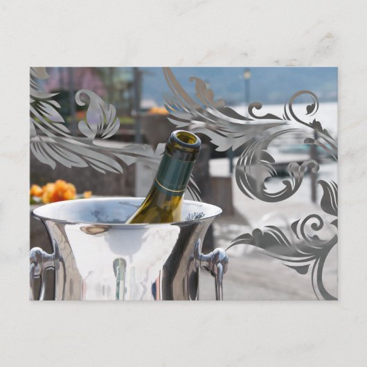 Fles van Franse wijn Briefkaart (Voorkant)