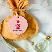 Fles van harten Gelukkige Valentijnsdag Liefdesdra Bedankjes Labels