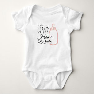 Fles van het huis White Funny Boy Girl Romper