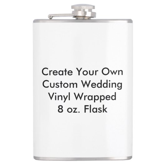 Fles van het Huwelijk van de douane de Vinyl Heupfles (Voorkant)