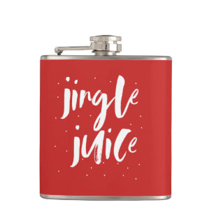 Fles van Kerstmis van het Sap van het kenwijsje de Heupfles