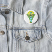 Fles van olijfolie ronde button 5,7 cm (In situ)