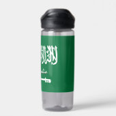 Fles van Saudi-Arabië, patriottische Saoedische vl (Achterkant)