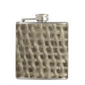 Fles van textielvezels met textuur heupfles (Voorkant)