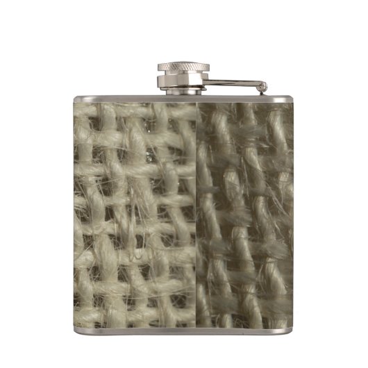 Fles van textielvezels met textuur heupfles (Achterkant)