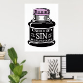 Fles van zonnescherm poster (Thuiskantoor)