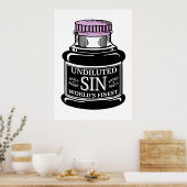 Fles van zonnescherm poster (Keuken)