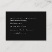 Fles viering Champagne Visitekaartje (Achterkant)