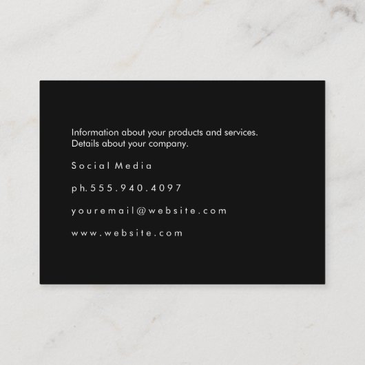 Fles viering Champagne Visitekaartje (Achterkant)