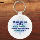 Fles VODKA Gift FUNNY Sleutelhanger (Voorkant)