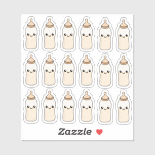 Fles voor babyvoeding Baby Shower Decoratie   Sticker