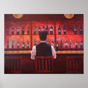 Fles voor één poster