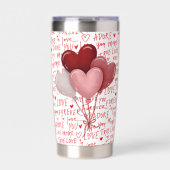 Fles voor liefdesvibes geïsoleerde drinkbeker (Voorkant)