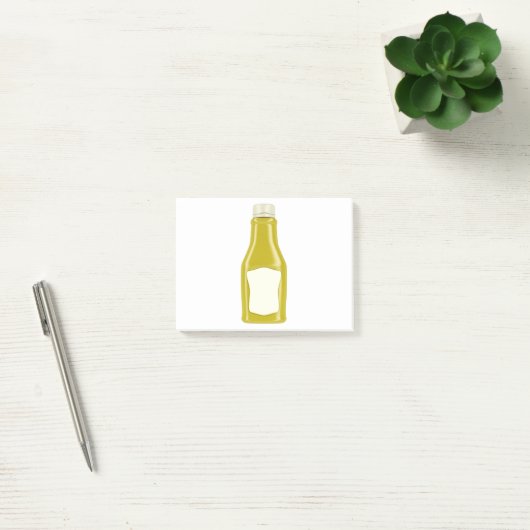 Fles voor mosterd of mayonaise post-it® notes (Kantoor)