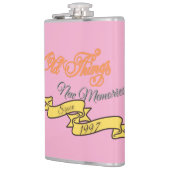 Fles voor vintage herinneringen (Geschat 1997) Heupfles (Links)