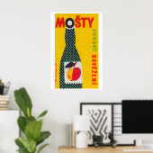 Fles vruchtensap - Matchbox-afdruk - Tsjechische m Poster (Thuiskantoor)