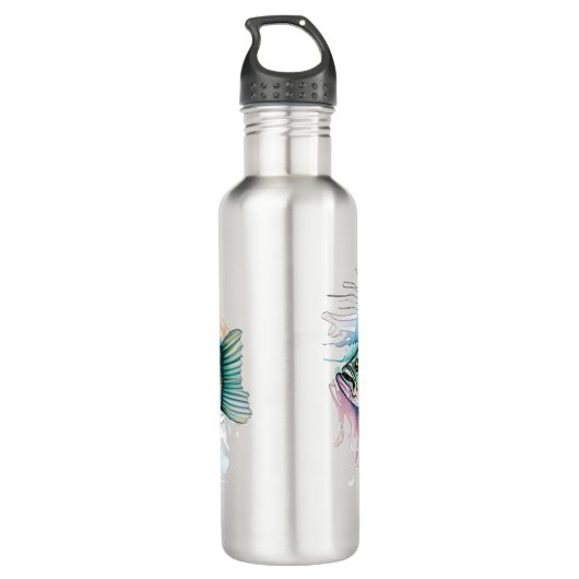 Fles - Waterverf Serie: Bass (Achterkant)