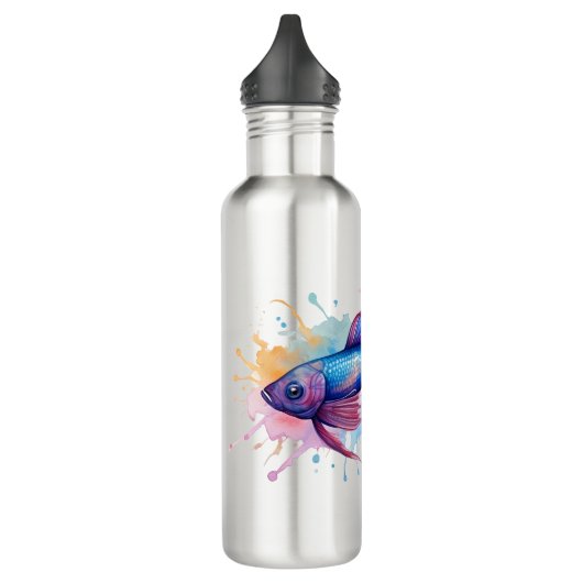 Fles - Waterverf Serie: Betta Fish (Links)