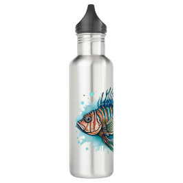 Fles - Waterverf Serie: Lionfish