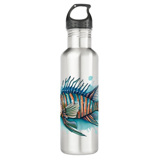 Fles - Waterverf Serie: Lionfish (Voorkant)