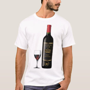 fles wijn Rood steel drinkalcohol pinard pipet 5 T-shirt
