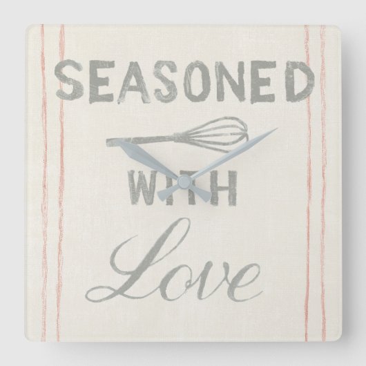 Flésack Kitchen VII Vierkante Klok (Voorkant)