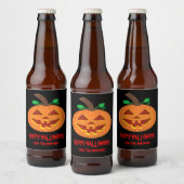 Fleset voor Happy Halloween Pumpkin Beer Bier Etiket (Flessen)
