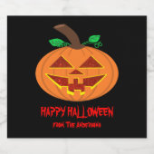Fleset voor Happy Halloween Pumpkin Beer Bier Etiket (Enkel label)