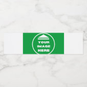 Flesetiket - Aangepast - Afbeelding/tekst toevoege Waterfles Etiket (Enkel label)