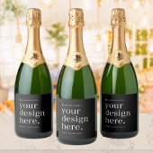 Flesetiket Uw Ontwerp Upload Sparkling Wijnetiket