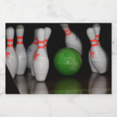 Flesetiket voor Bowling Sparkling Wijnetiket (Enkel label)
