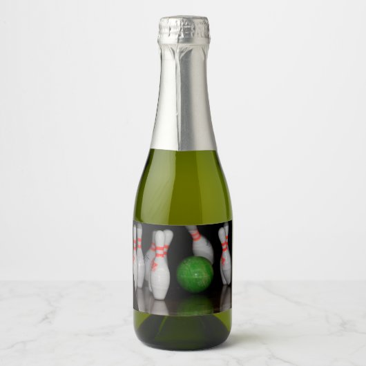 Flesetiket voor Bowling Sparkling Wijnetiket (Voorkant)