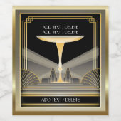 Flesetiket voor wijn en mousserende wijn wijn etiket (Enkel label)